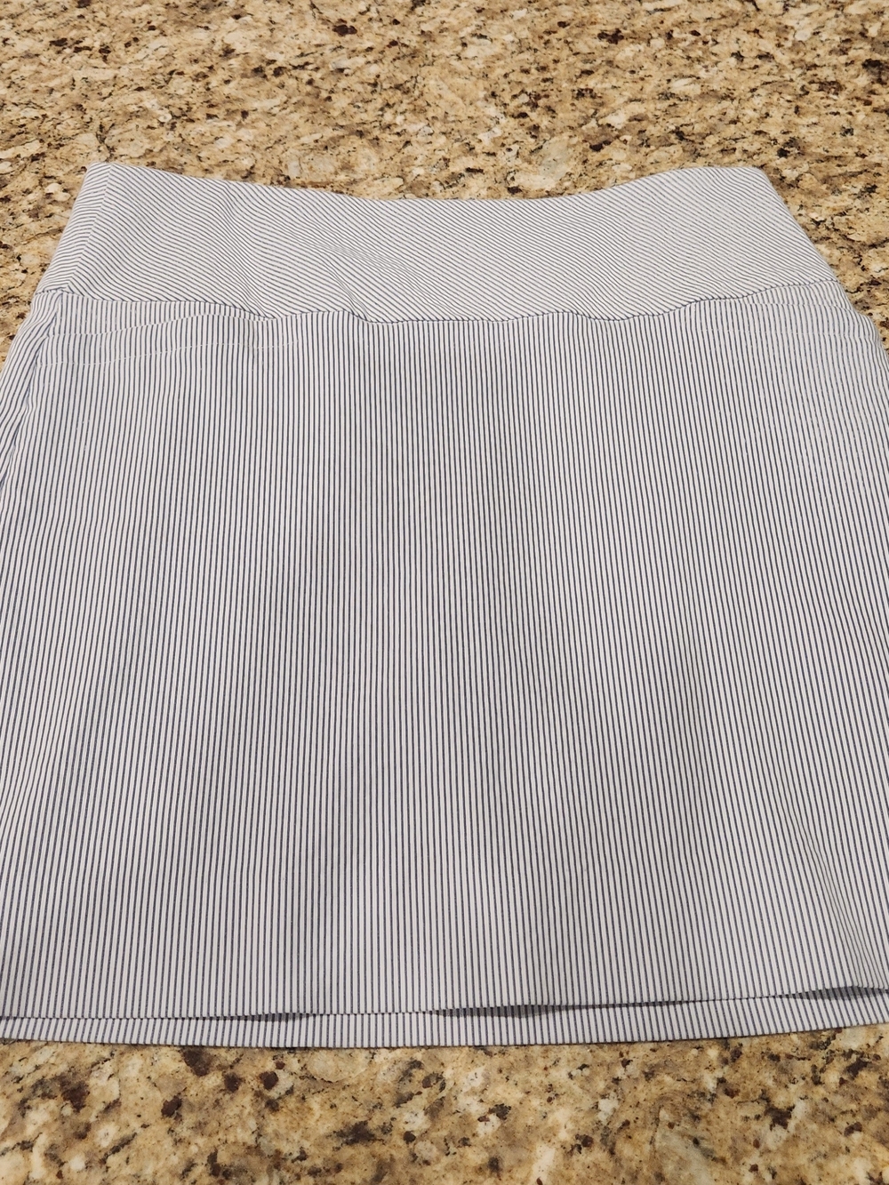 Striped Black and White Women's Skort
